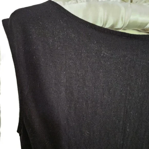 RESORT READY EXPRESS BLACK  and SILVER SLEEVELESS MINI DRESS SIZE XS - Picture 4 of 9